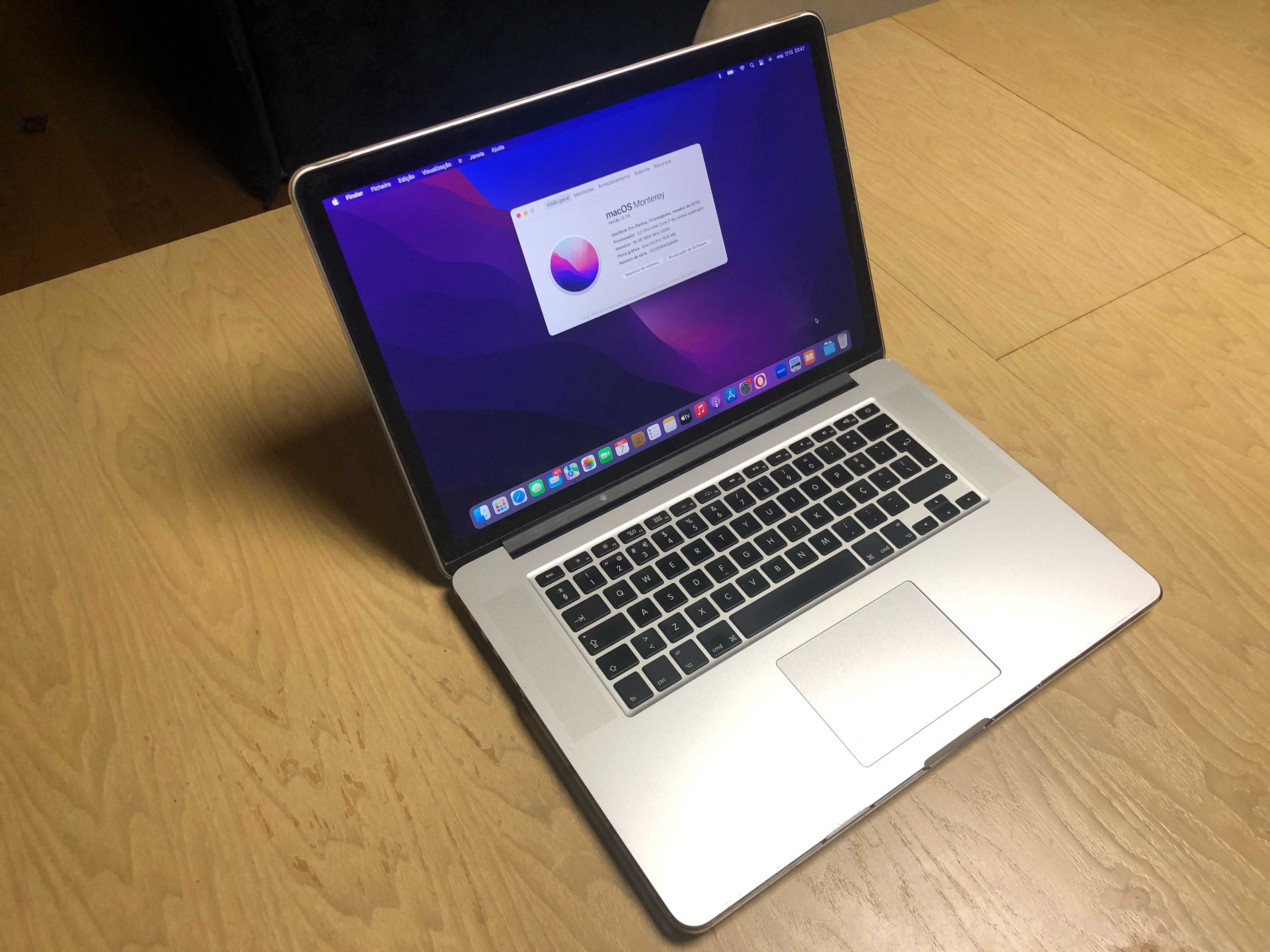 Macbook Pro Intel Core I7 2.2 GHZ 16gb RAM