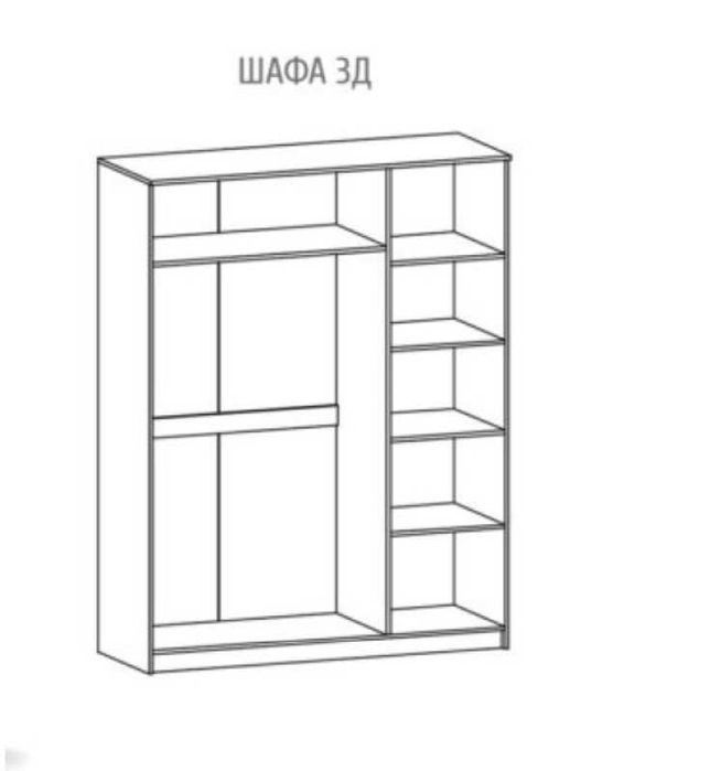 Шафа 156 см Нова зі складу Венге/ Апріл Новый В наличии