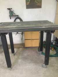 Stół metalowy rozsuwany warsztatowy