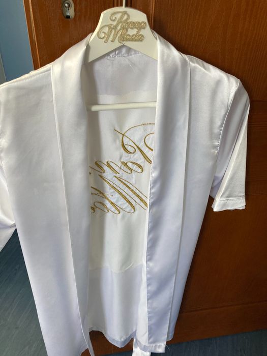 szlafrok z napisem Panna Młoda