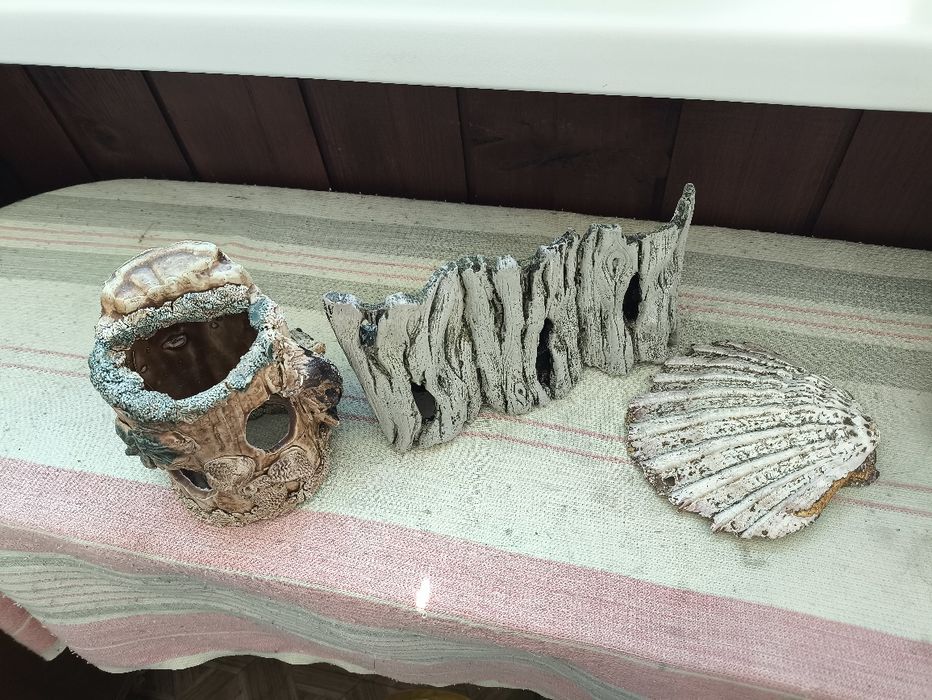 Продам грунт замок океанская большая ракушка