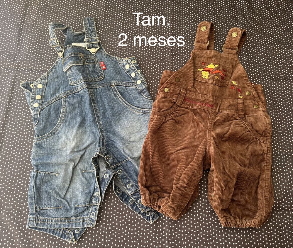 Lote 14 peças de roupa p/ Bebé Tam. 2 meses