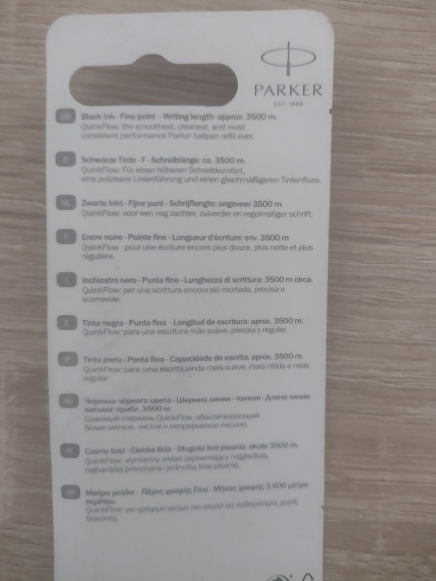 Wkład do długopisu Parker (czarny)