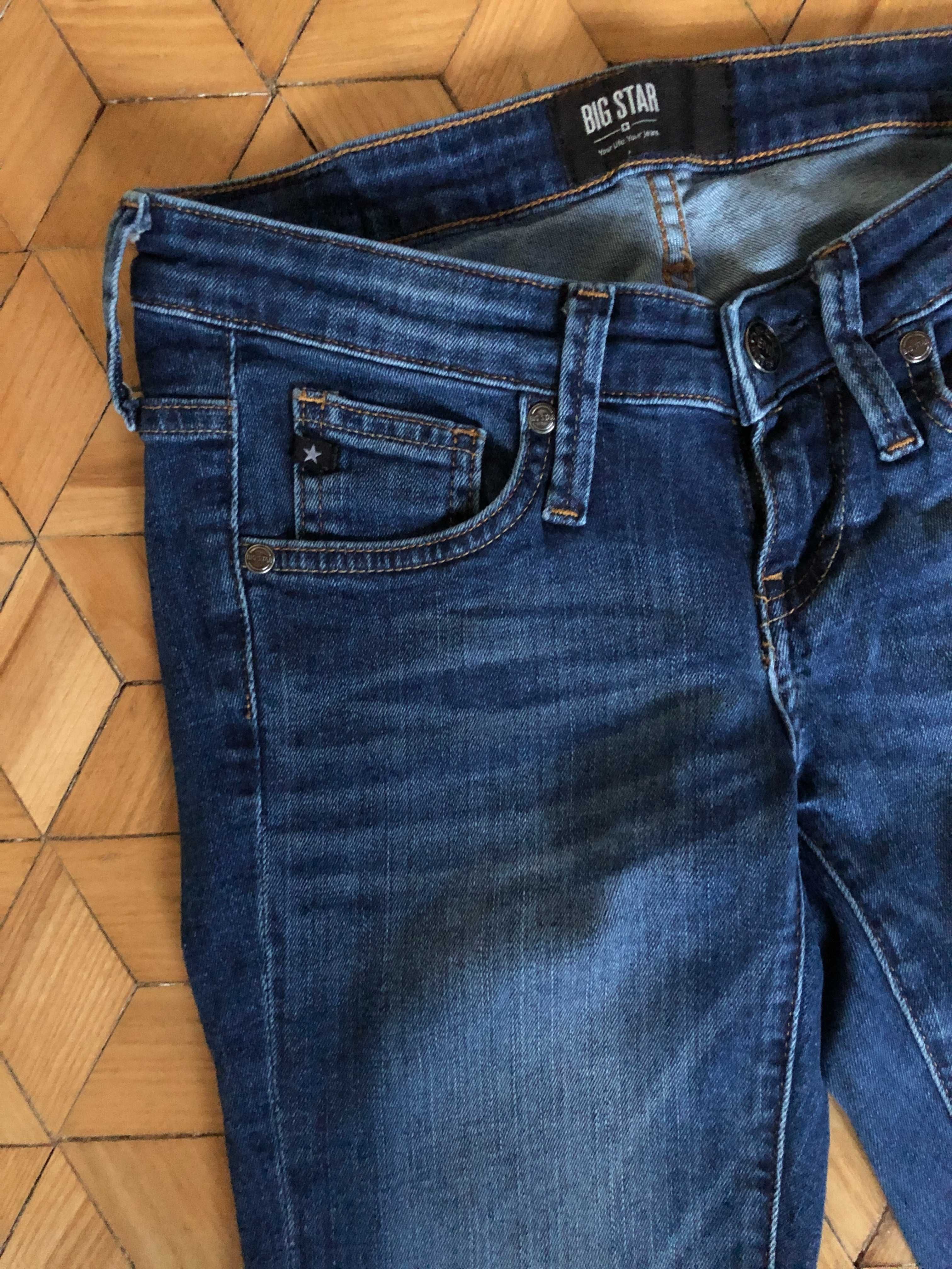 Spodnie jeansowe Big Star Samantha 399 denim jeans granat W27 L30