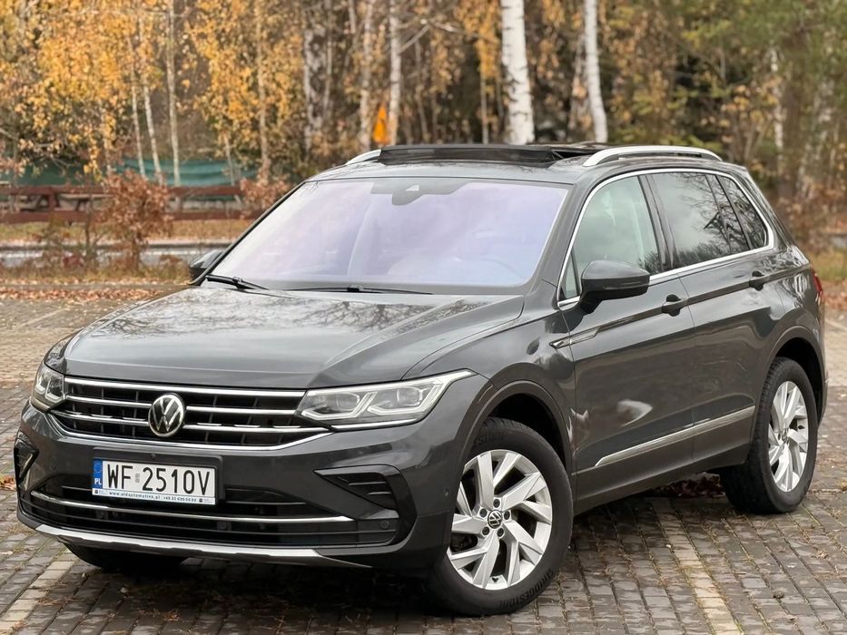 Volkswagen Tiguan polift. Highline Szklany Dach 4X4 DSG HAK VAT-23 bezwypadkowy salon PL