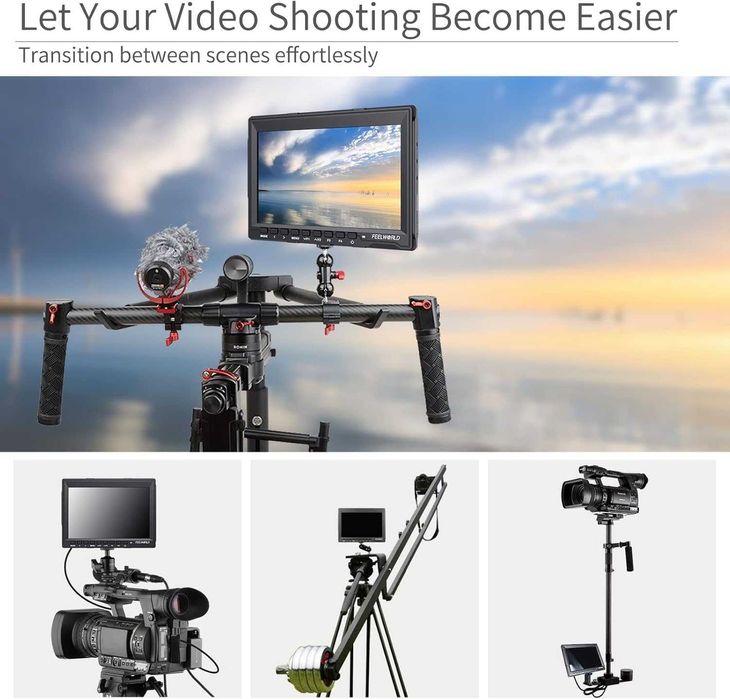 7" calowy monitor LCD do podglądu np. do kamery