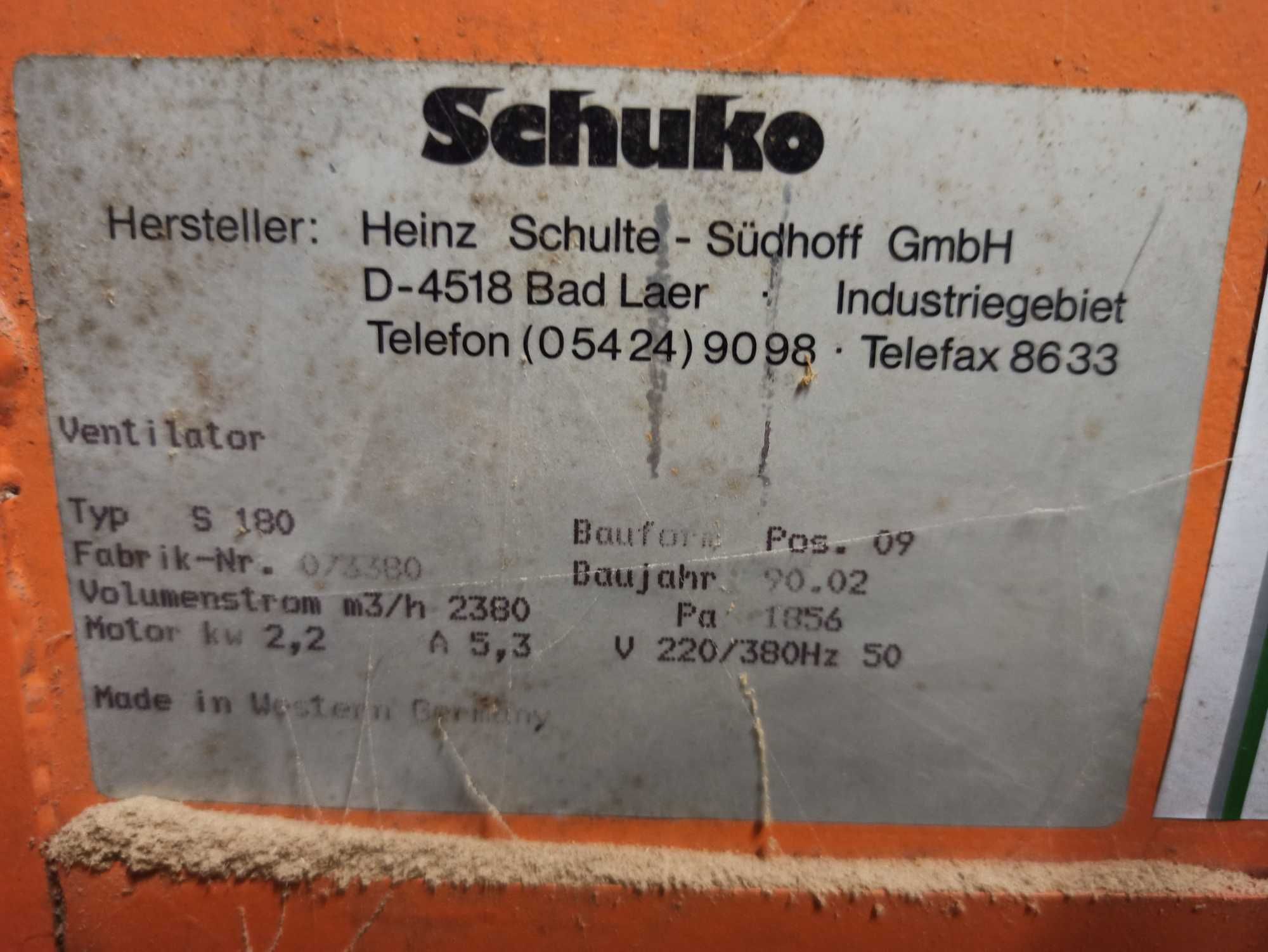 Odciąg trocin SCHUKO