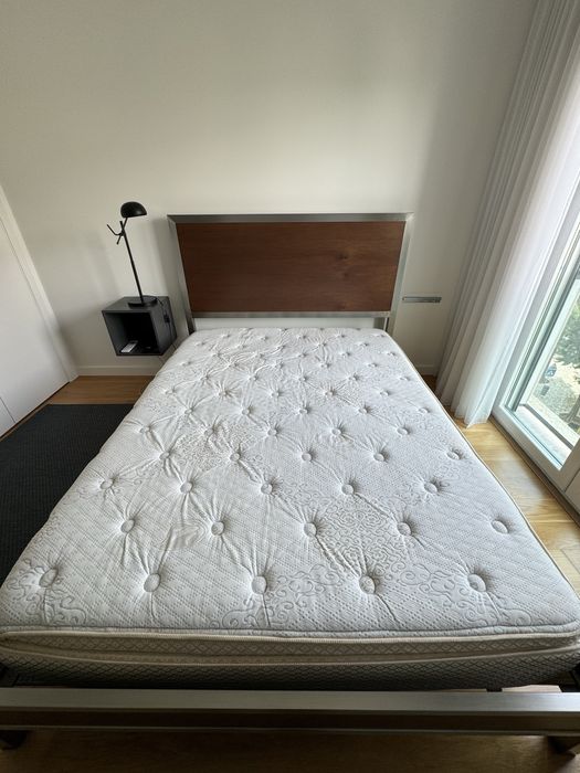 Cama de casal completa (160cm) - Lisboa