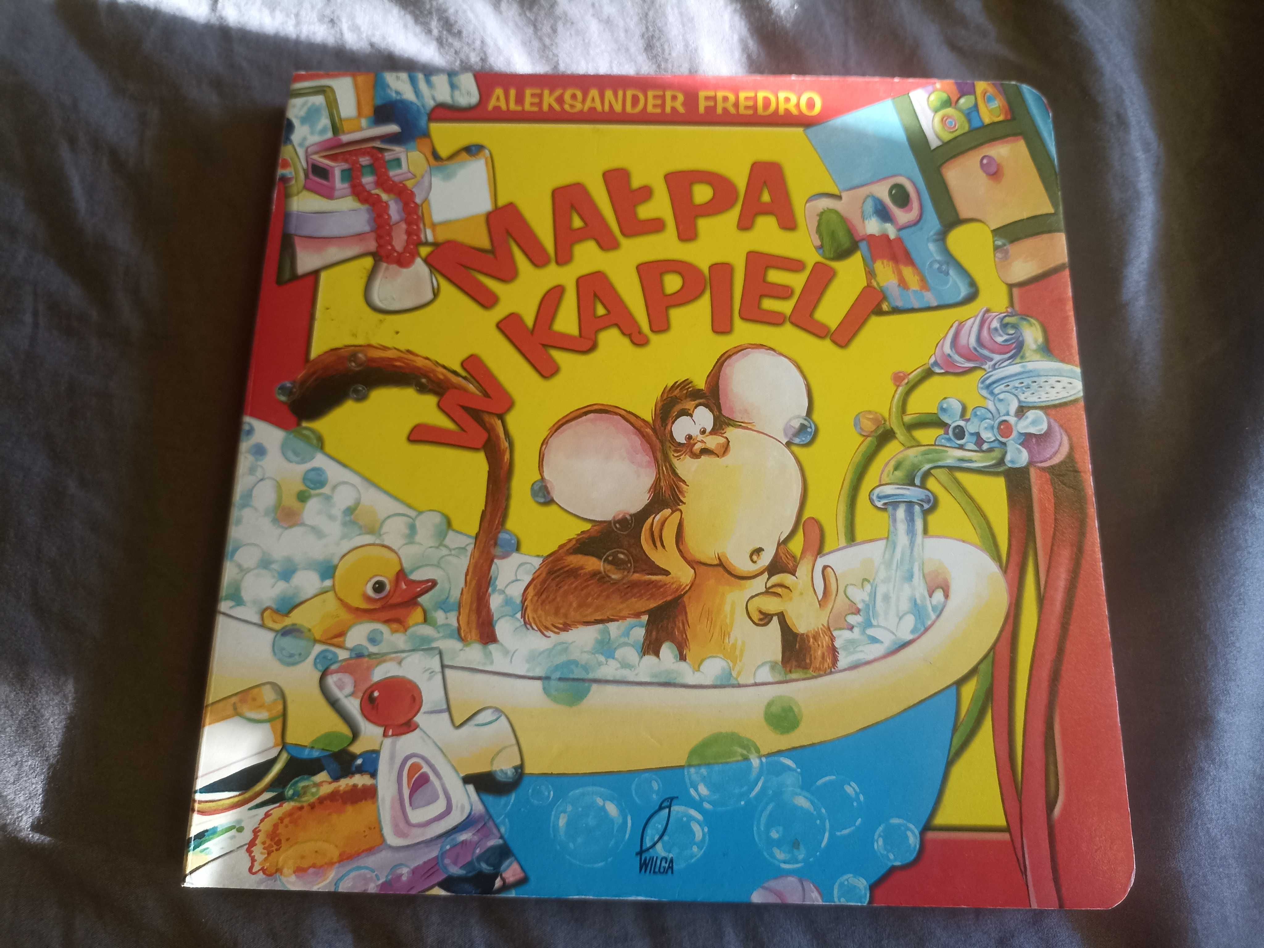 Małpa w kąpieli - Książeczka z puzzlami