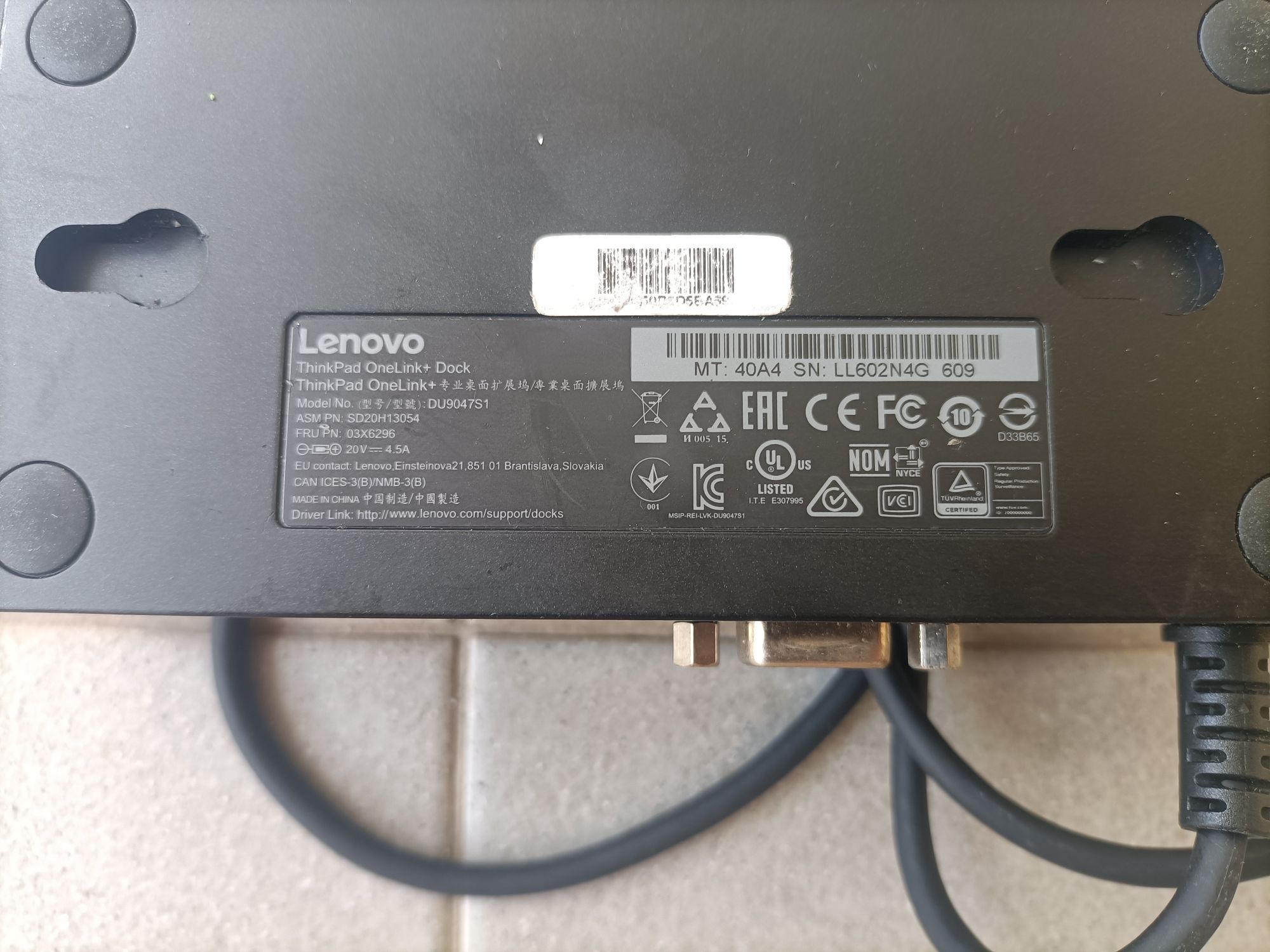 ThinkPad OneLink DOCK LENOVO