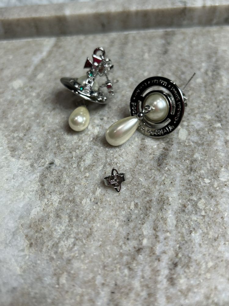 Серьги Vivienne Westwood Pearl Earrings бусы сережки серьги