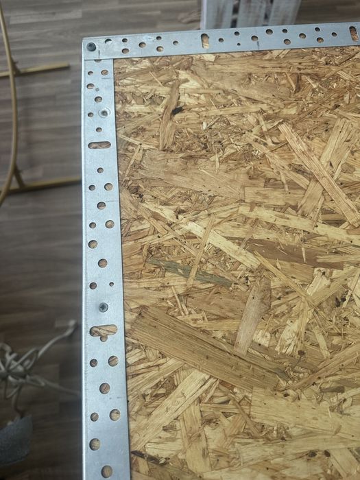 Balcao de loja ferro e tampo madeira