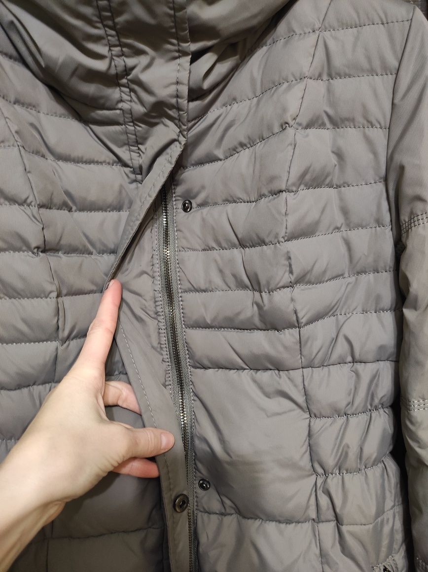 Куртка пуховик довга Amisu S розмір оригінал в відмінному стані