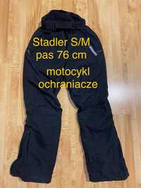 Stadler M meskie czarne spodnie motocykl motor pas76cm