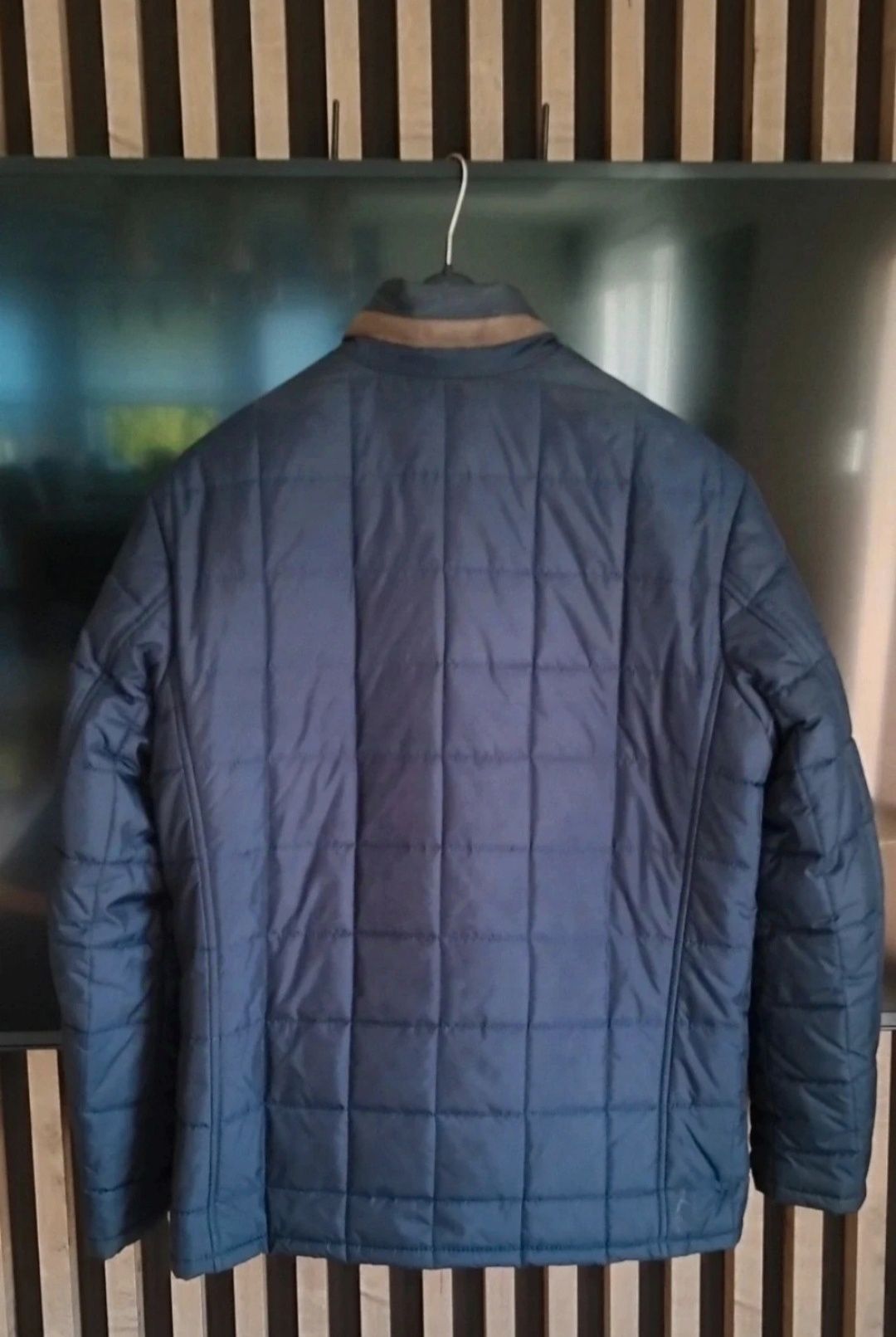 Męska kurtka M L pikowana jesienna elegancka jacket spring