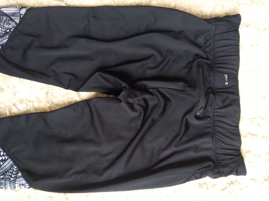 Legginsy sportowe getry damskie czarne biegania rower rozmiar S