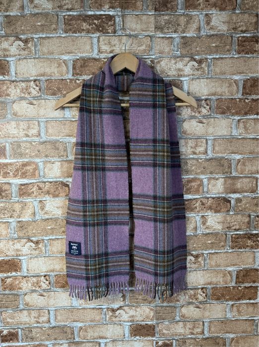 Шерстяной шарф Barbour made in UK в клетку (оригинал)