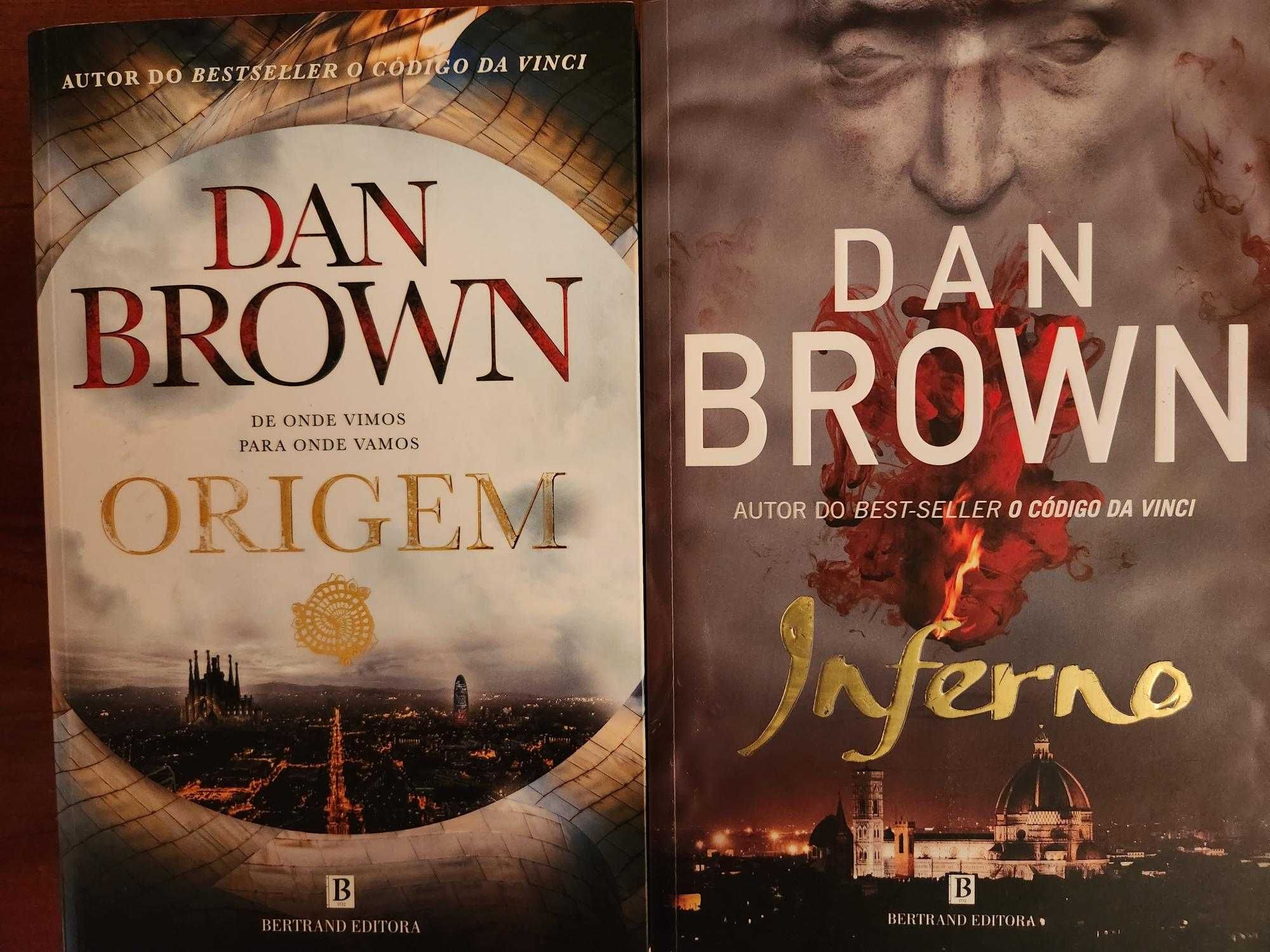 Livros DAN BROWM - cada 5 euros