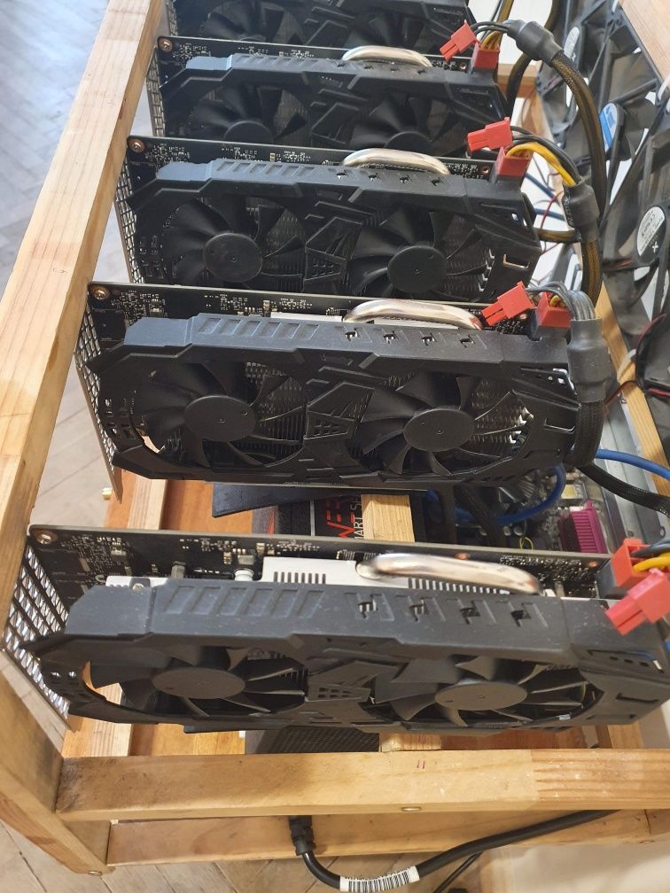 Ферма майнинг 6 карт 1060 по 6гб