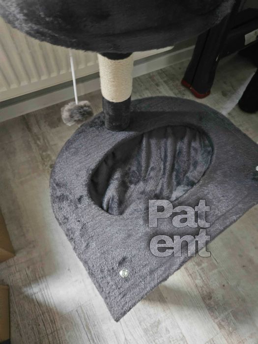 Drapak dla kota domek słupek do drapania legowisko kot dom 3 poziomy