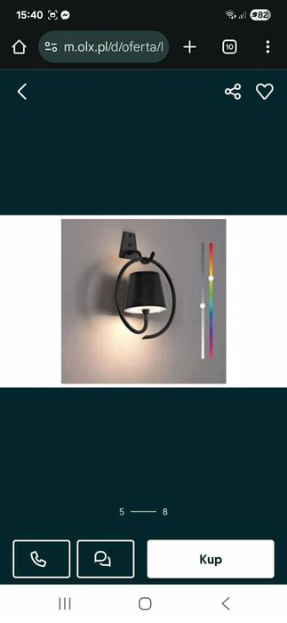 Nowoczesna bezprzewodowa lampa led,schody ,wielokolorowa
