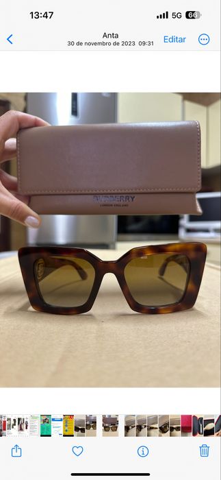 Óculos de sol Burberry Havana