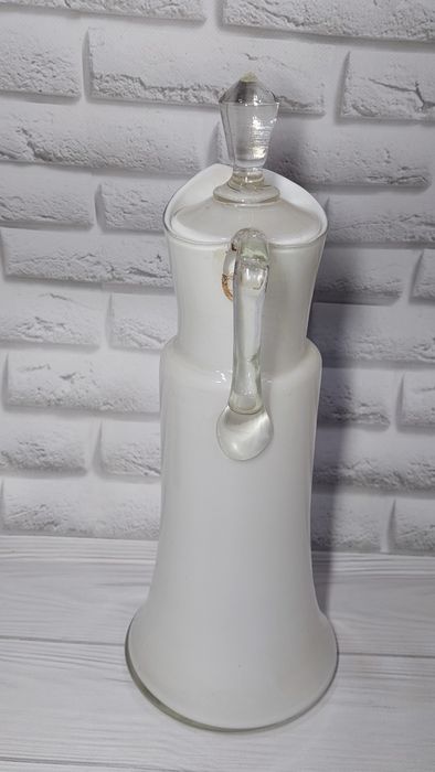 Кувшин полевые цветы, молочное стекло ручная роспись.  Цена 2500 грн