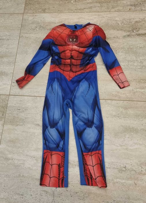Strój 122 128 Spiderman kostium przebranie karnawał andrzejki