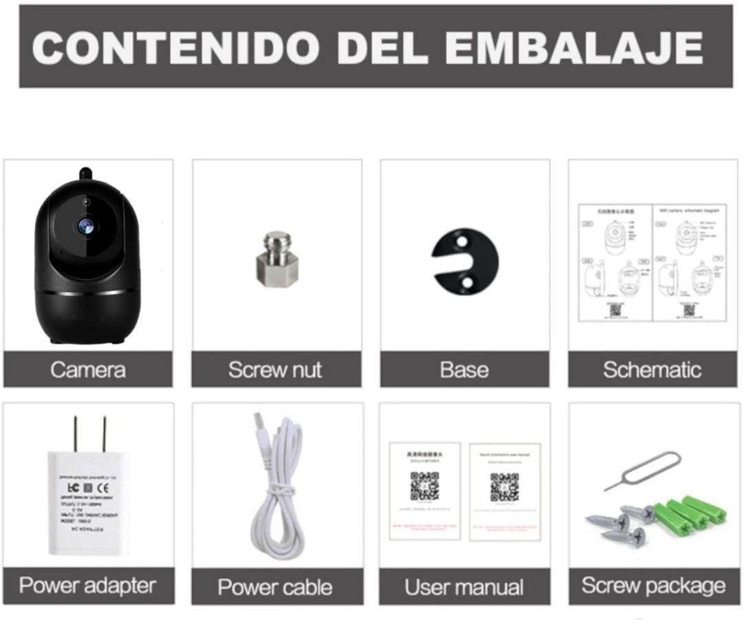 Câmara de segurança e vigilância infravermelho wifi 360º NOVO