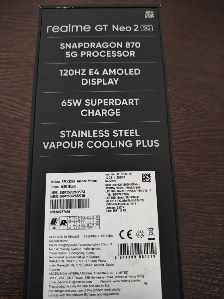 Realme GT Neo 2 – 12 GB RAM | Super AMOLED | Snapdragon 870 | 5G

Na s