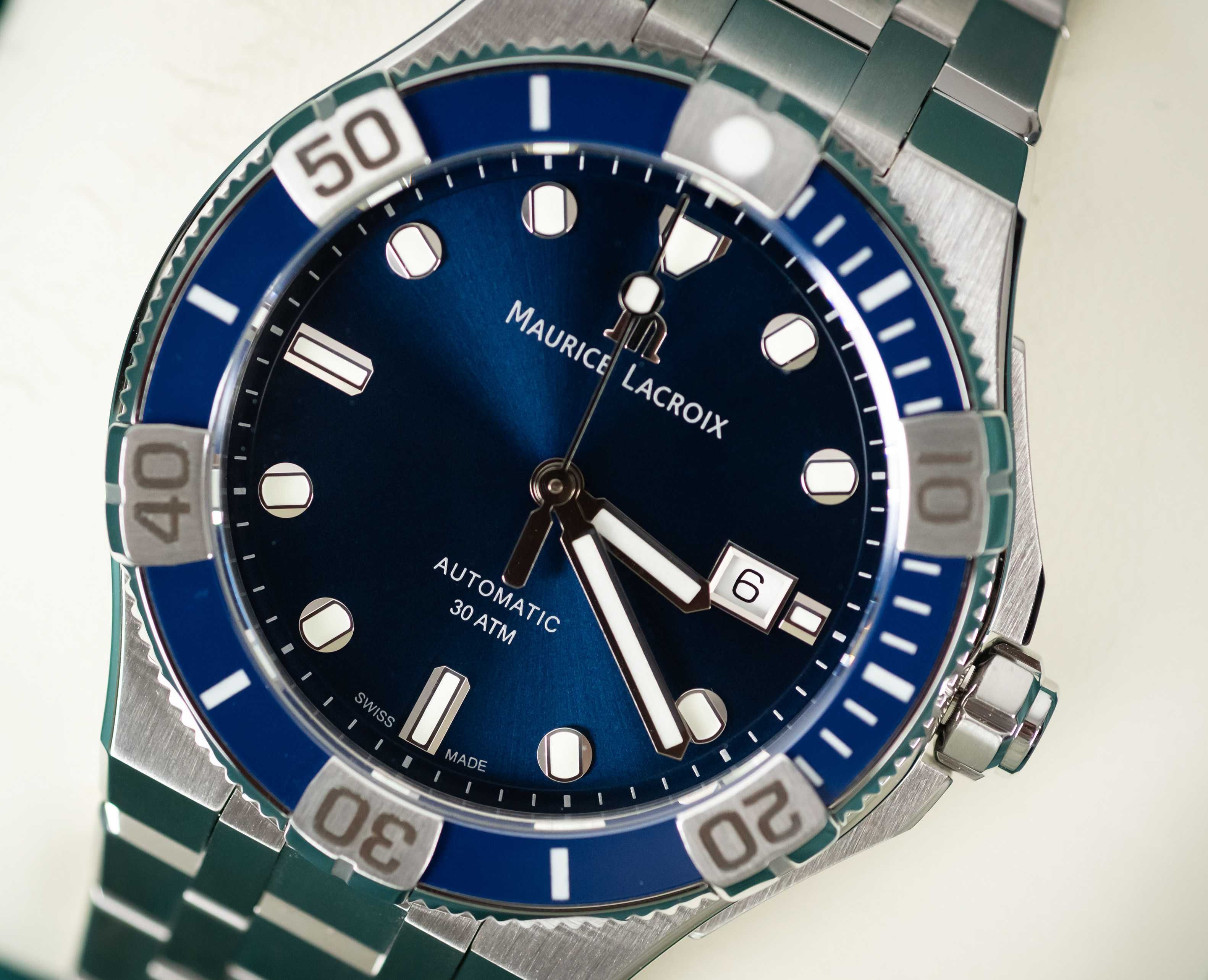 Maurice Lacroix Aikon Venturer 43mm AI6058 - SS002 - 430-2 Niebieski
