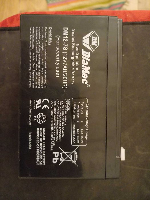 Bateria Diamec nova nunca usada 12v7ah