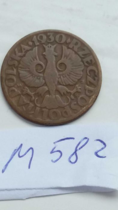 =W M582, stara moneta polska 5 groszy 1930 ładna