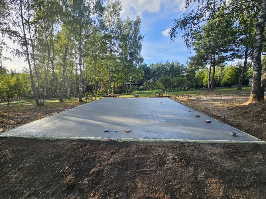 Płyta fundamentowa-dom jednorodziny ,dom na zgloszenie 35 m2
