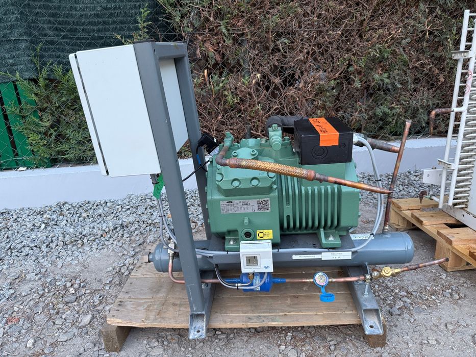 Agregat chłodniczy sprężarka Bitzer 4EES-4Y-40S Skraplacz Komplet