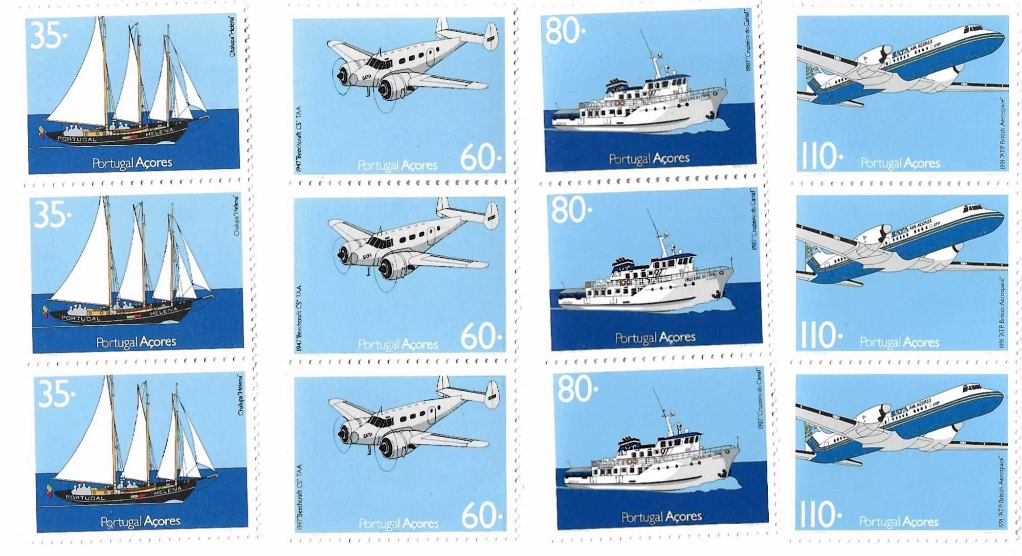 Selos Transportes dos Açores 1991 - 3 Séries Novas