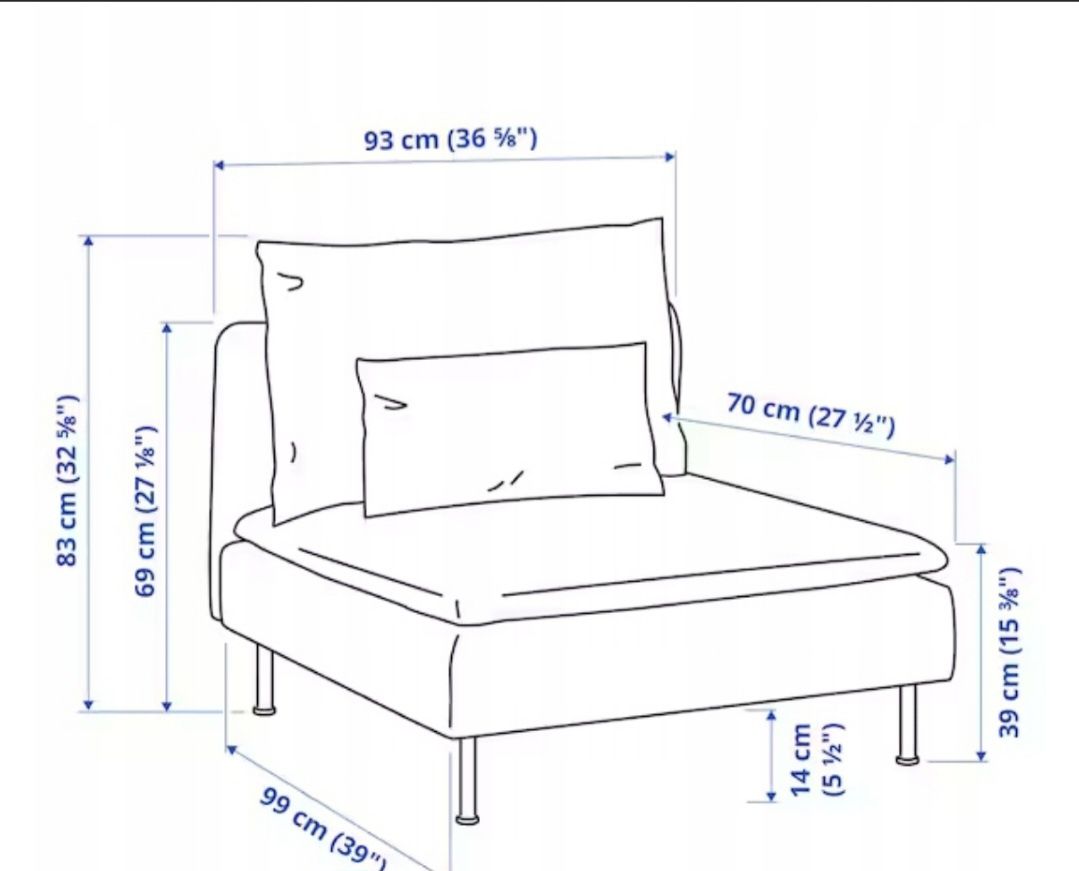 Fotel ikea grafitowy