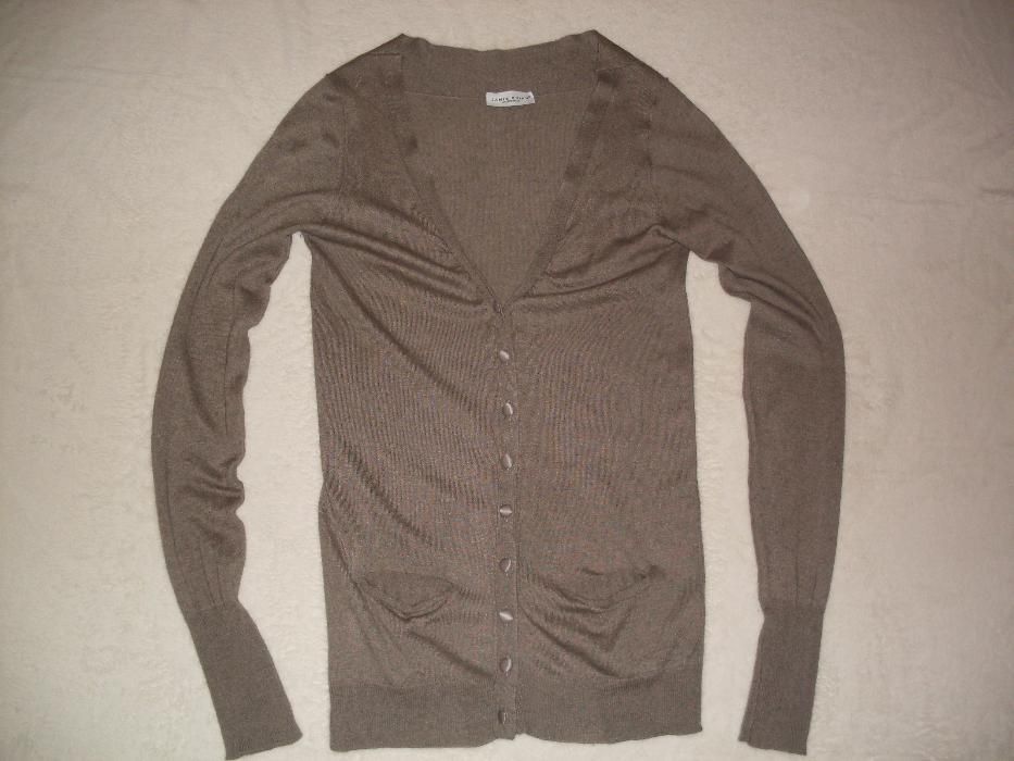 Jamie Quinn sweter kardigan sweterek kaszmir kaszmirowy jedwabny
