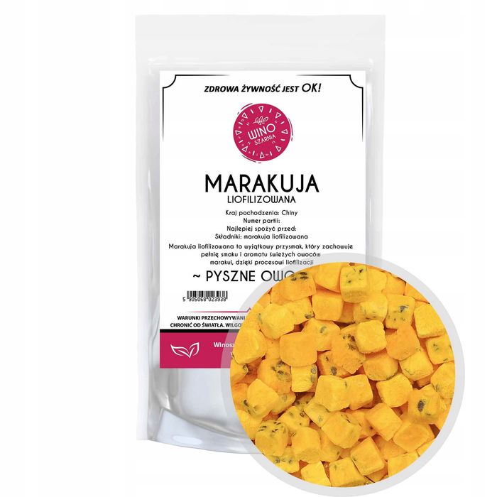 Marakuja Kostka Liofilizowana Pyszne Owoce 100G