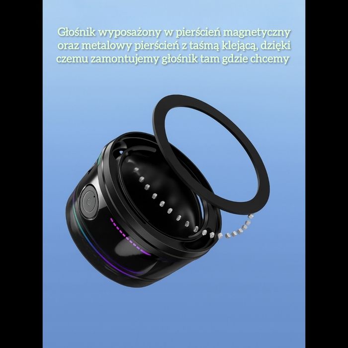 Magnetyczny głośnik bluetooth G200 z podświetleniem RGB