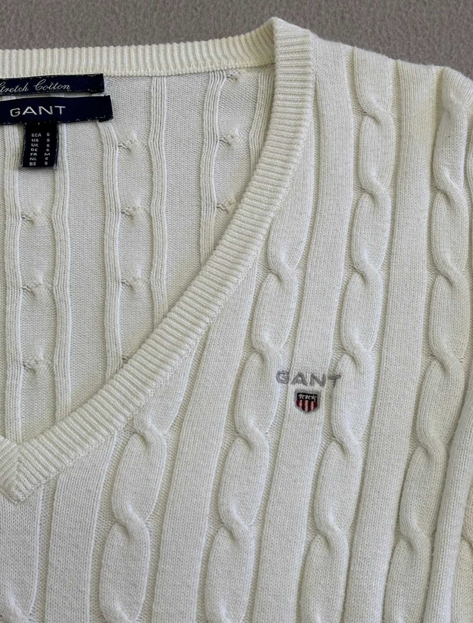 Sweter warkocz Gant roz. S