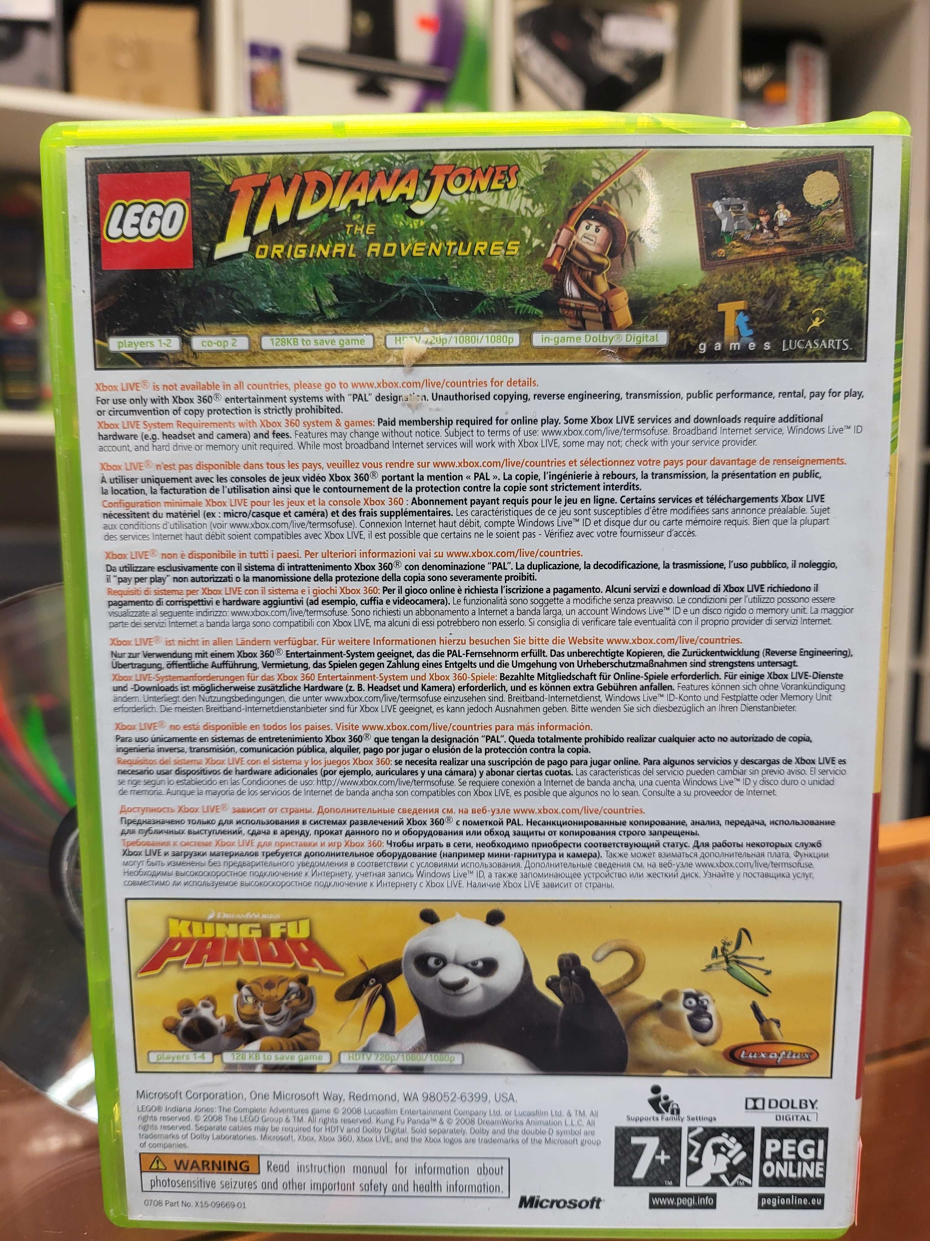 LEGO Indiana Jones+Kung Fu Panda Xbox 360 Wymiana Skup SklepRetroWWA