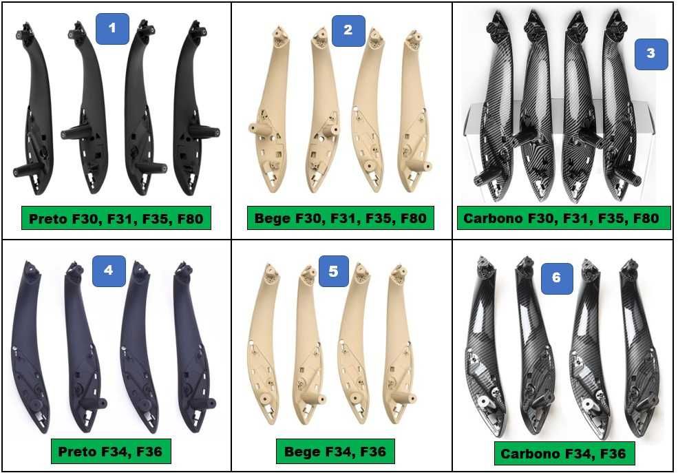 Puxador pega porta interior BMW F30 F31 F32 F33 F34 F35 F36 F80 F83