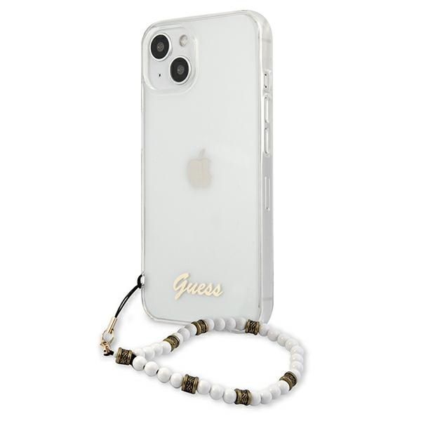 Etui Guess Iphone 13 / 14 / 15 6.1" Transparent White Pearl