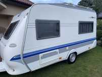 Przyczepa kempingowa Hobby Excellent Easy DMC 1000kg 4 osobowa