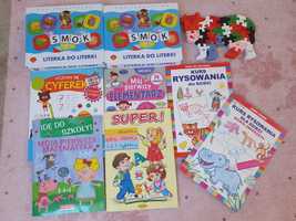 Literka do literki głoski cyferki puzzle gry edukacyjne kurs rysowania