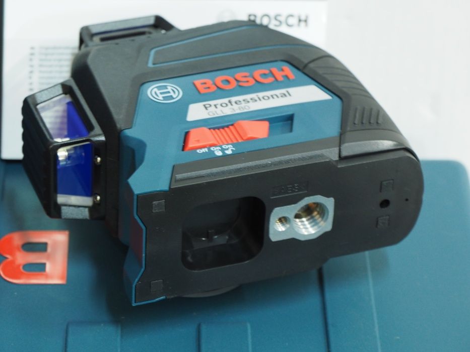 Budowlany laser BOSCH GLL 3-80 liniowy stanley geo krzyzowy niwelator