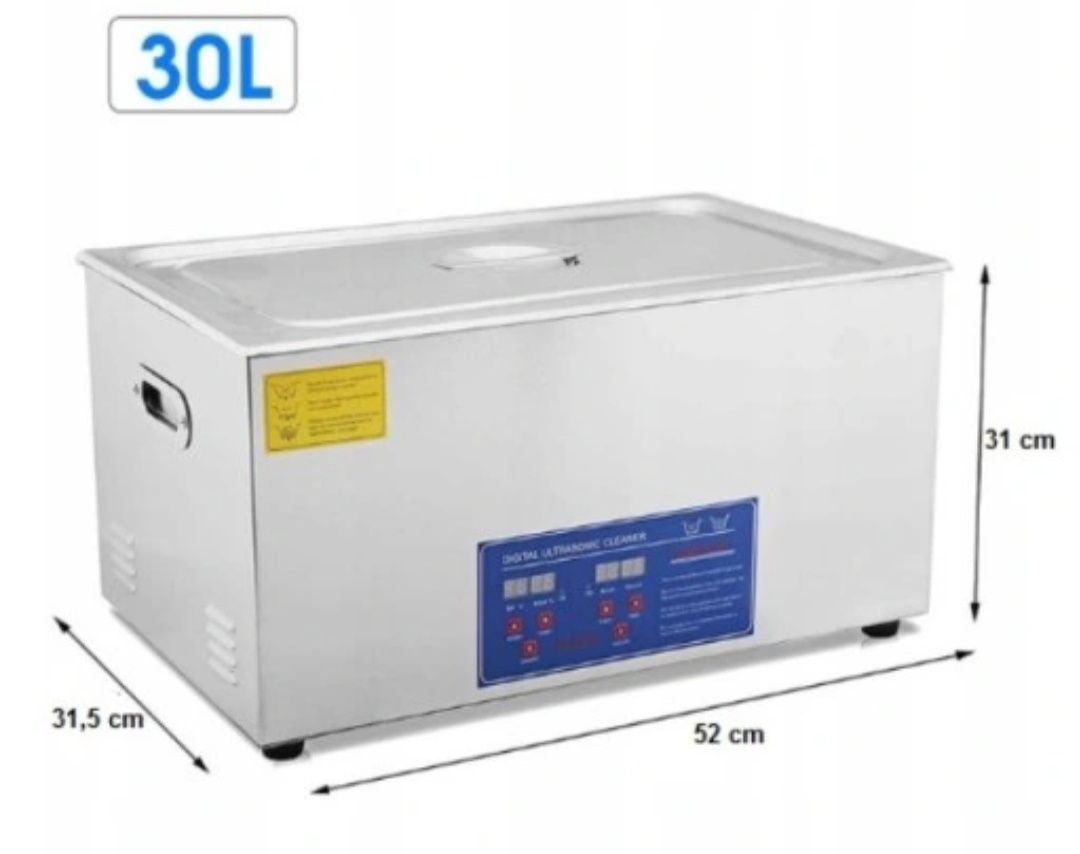 MYJKA ULTRADŹWIĘKOWA 30L NOWA bez funkcji grzania + 5L koncentratu
