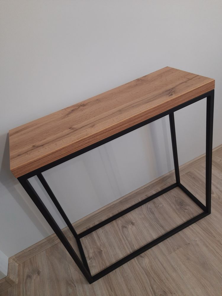Konsola loft dąb wotan industrial toaletka stolik biurkou