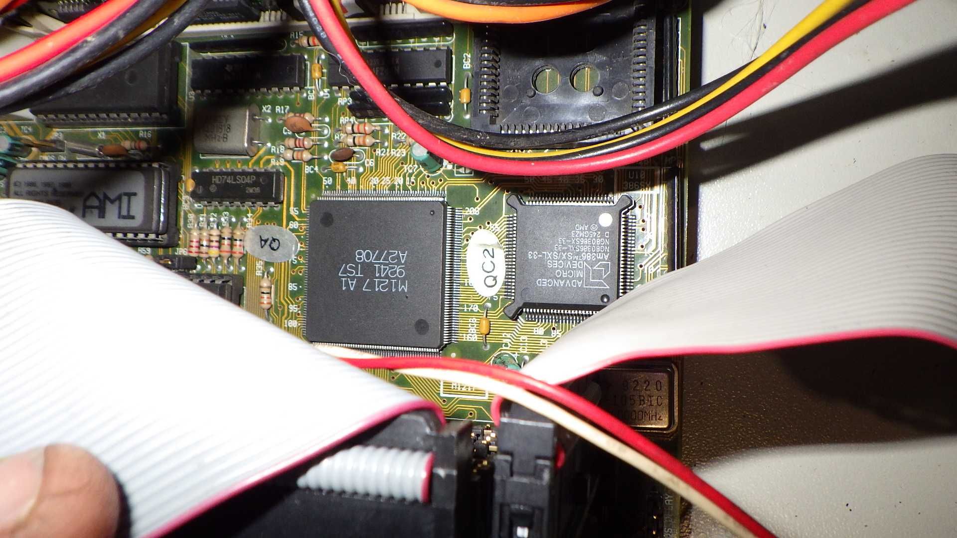 3x zabytkowy retro komputer AT Optimus SA 386, 486, Pentium 1 166MHz